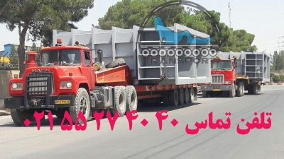 حمل سازه فلزی به عرض 4.80 توسط کمرشکن های 7 محور ویژه شرکت حمل و نقل خلیج فارس ترابر