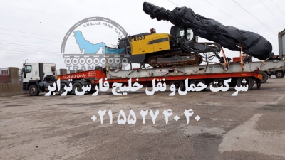 حمل دستگاه حفاری  DR009 توسط کمرشکن 7محور ویژه خلیج فارس ترابر