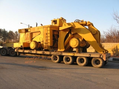 حمل ماشین الات سنگین توسط شرکت حمل ونقل خلیج فارس ترابر