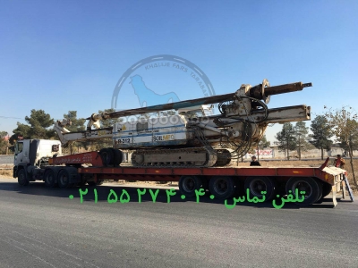 حمل دستگاه SOILMEC-  R-312 توسط کمرشکن 7 محور ویژه خلیج فارس ترابر_1